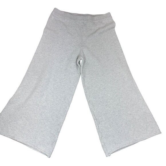 Free People Beach Hailee Heather Light Gray Waffle Knit Set Women's size Lg - Picture 4 of 14